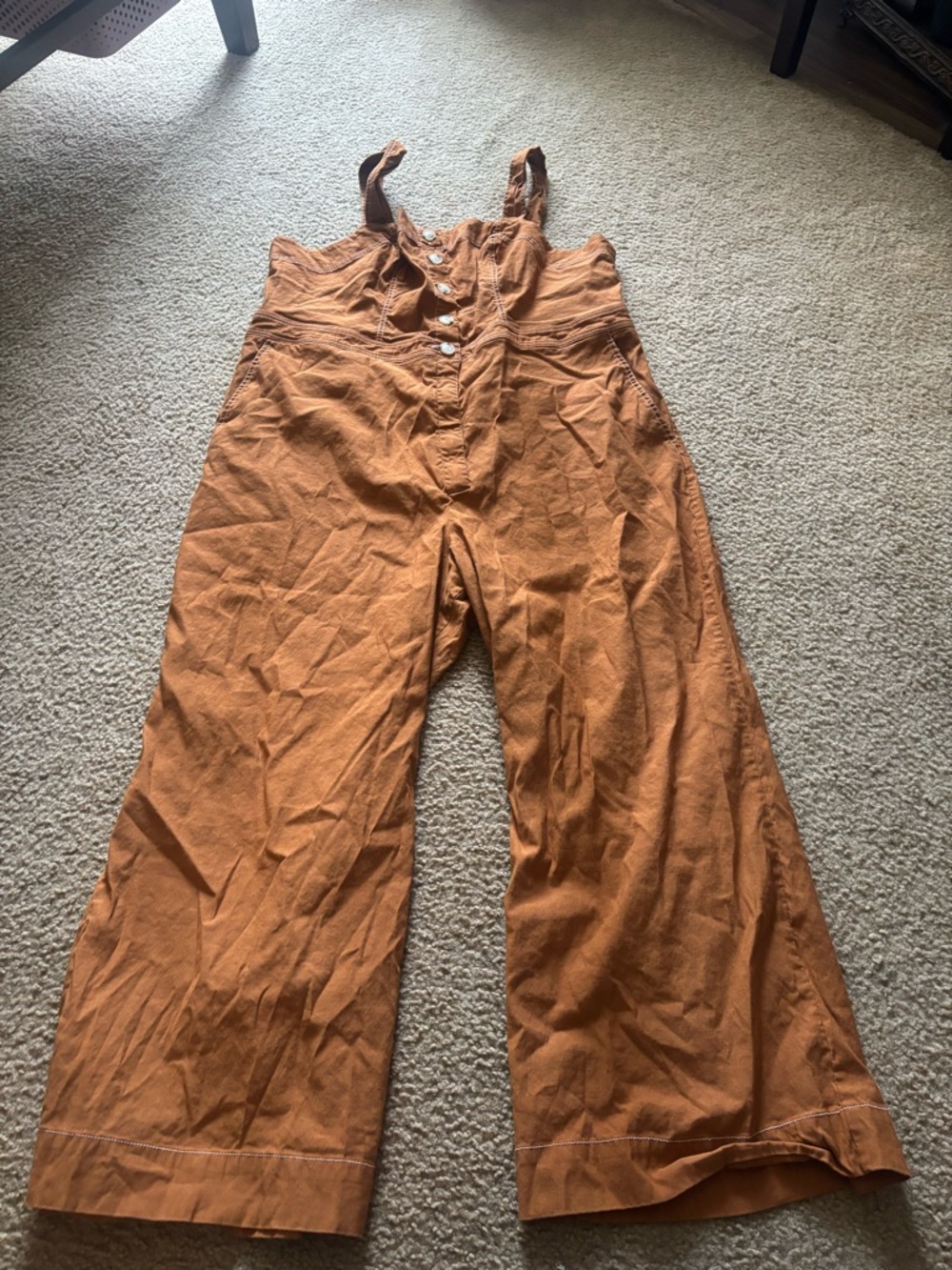 Anthropologie The Portside Button Front jumpsuit Maeve size 24 The Colette
